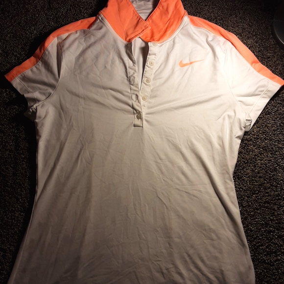 Nike | Tops | Peach Nike Golf Shirt 